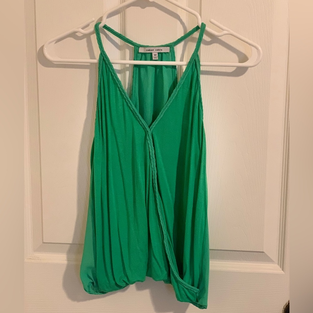 Kelly green cropped tank